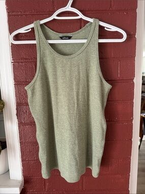 Allbirds The Ribbed Tank in Heathered Green Racerback Large